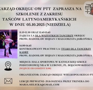 Szkolenie z zakresu tańców latynoamerykańskich – 5.10.2025